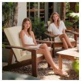 2 New  Adirondack Chair Cushions, Waterproof &