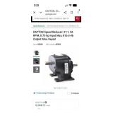 $1,068.   New DAYTON Speed Reducer: 31:1, 56 RPM,