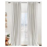 New 100% Blackout Shield Linen Blackout Curtains