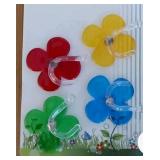 Large Floral Suction Cup Hooks 4 Pack