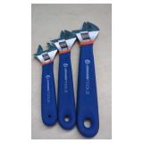 New 3 PC Jonard Adjustable Wrench Set  6", 8",