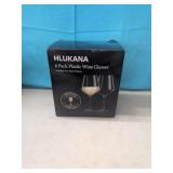 (New) 6 Pack Plastic Wine Glasses