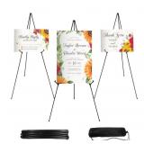 3 New Black Easel Stands for Wedding Signs, 66