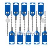 Rotary Hammer Drill Bits 1/4 In. x 6 In. 10-Piece