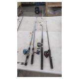(4) ZEBCO  Rods & Reels