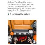 (New) 24" x 36" Skull Indoor Outdoor Non-Slip