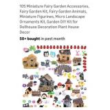 105pc Miniatures Garden Pieces and accessories