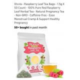 Olivia  Raspberry Tea Leaf Bags 50pk