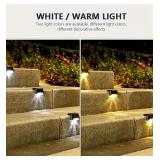 New 16-Pack Warm White Solar LED Step Lights ï¿½