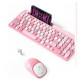 New Retro Look Wireless Keyboard with Round