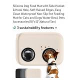 (New) 18" x 12" Silicone Feeding Mat for Dogs &