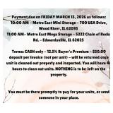 Payment & Location Info