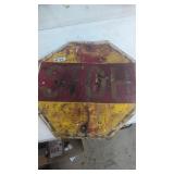 Old Metal Stop Sign