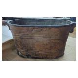 Old Copper Boiler   Wood Handles