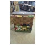 Vintage Caro Nan Woven Wooden Basket Purse