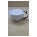 Unique Graniteware Personal Spittoon  Lid Raises