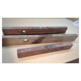 3 old Wood Planes.  Disston, Stanley Various