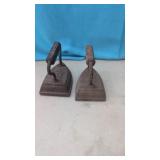 (2)  Antique Sad  Irons Geneva, ILL.