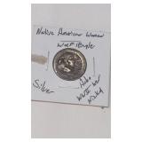 Hobo WW2 Silver War Nickel Native American  Woman