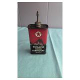Vintage TEXACO Home Lubricant Tin can  4oz
