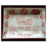 1967 St. Louis Cards Ashtray/Dish, showing the