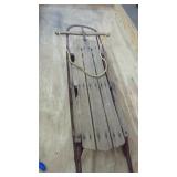 Antique Wood Sled.  Good Condition