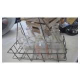 Milk Bottle Carrier with 7 Quart Milk Bottles. 5