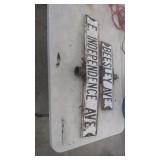 (4) Porcelain Street Signs 24 " & 40" Long.
