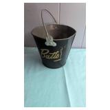 Vintage Metal Bucket for Cigarette Butts 5.5"