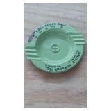 Metal Deco The Three Roses Ashtray