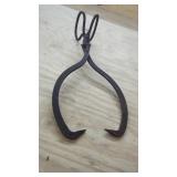 Antique Ice Tongs 18"
