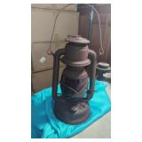 Railroad Lantern With Red/Purple Globe Embury No.