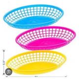 12 New Fiesta Neon Food Baskets - (3 Colors 4 e