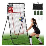 New 7x4 Ft Volleyball Rebounder Net, Angle