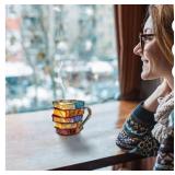 New Painted Book Mug, Novelty 3D Painted Books