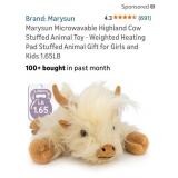 ( New) Highland Cow Microwaveable Heated /