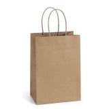 (100 ) Gift Bags 6' x3'x8' Tall  Small Kraft
