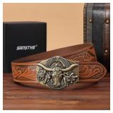 New SANSTHS Ratchet Cowboy Belt, 33'-38' Waist