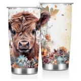 New Highland Cow Tumbler, Western Decor  Cow