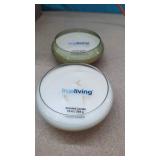 2 New 3 Wick Low Candles  Ocean Sunrise & Sun