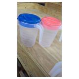 (2) New 1 Gallon Plastic Pitchers great for Tea,