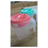 (2) New 1 Gallon Plastic Pitchers great for Tea,