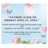 Payment & Location Info