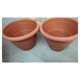 2 New Large Plastic Planters  16' Tall x 20'