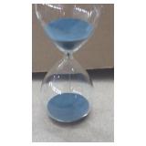 New Glass sand Timer 8' Blue Sand