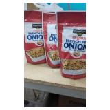 3 Bags French Fried Onions  6 Oz Bags   BB 7/26
