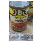 7 Cans RoTel  Diced Tomatoes & Green Chilies. 10