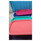 4 New Colorful Deck Trays ( around the Pool) For