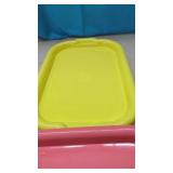 4 New Colorful Deck Trays ( around the Pool) For