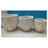 3 New Planter Baskets , Graduating Sizes  with
